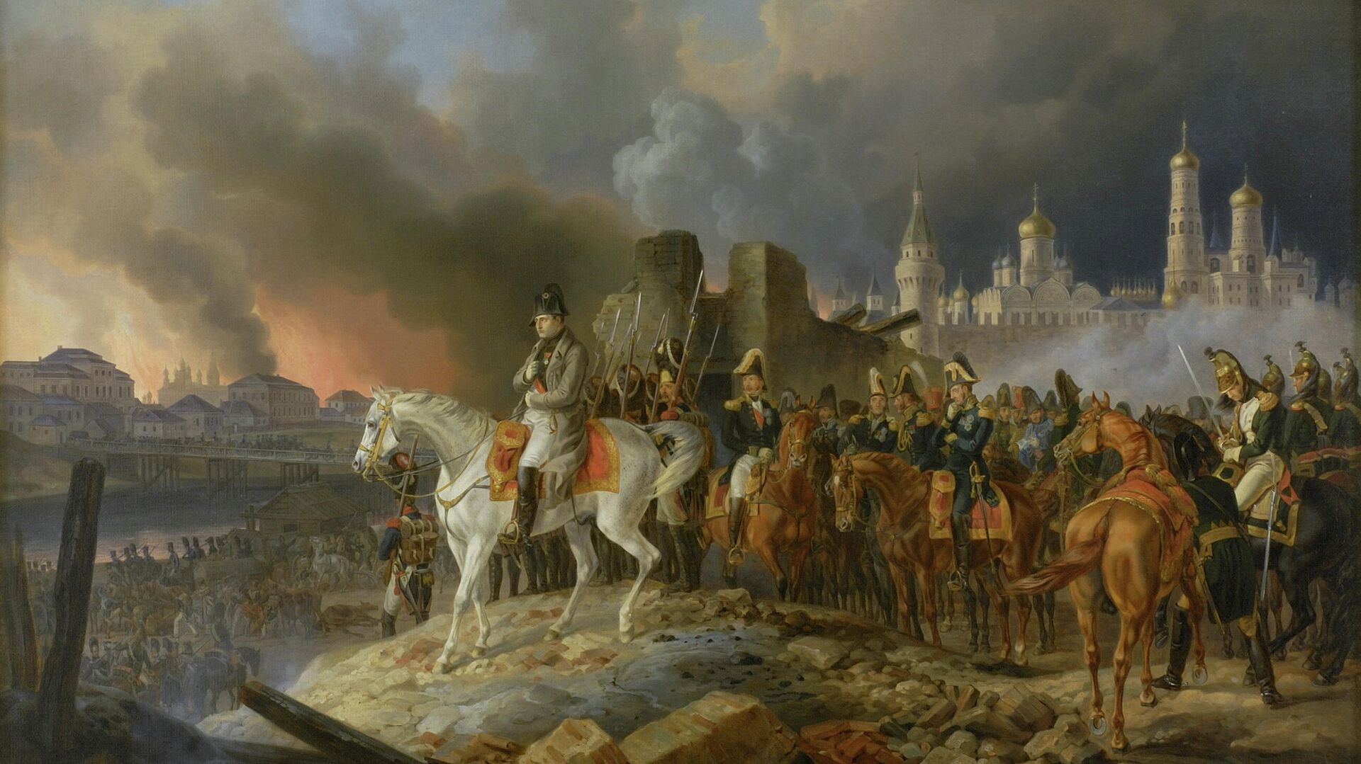 Наполеон сжигает Москву - РИА Новости, 1920, 08.09.2021
