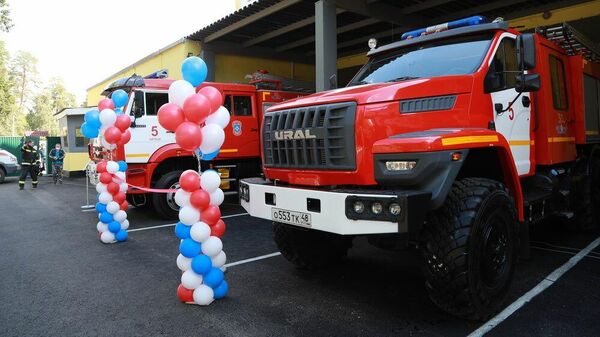 Церемония открытия пожарно-спасательной части №5 в Липецке