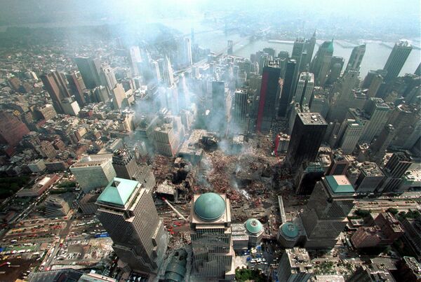 На месте теракта 11 сентября 2001 в Нью-Йорке