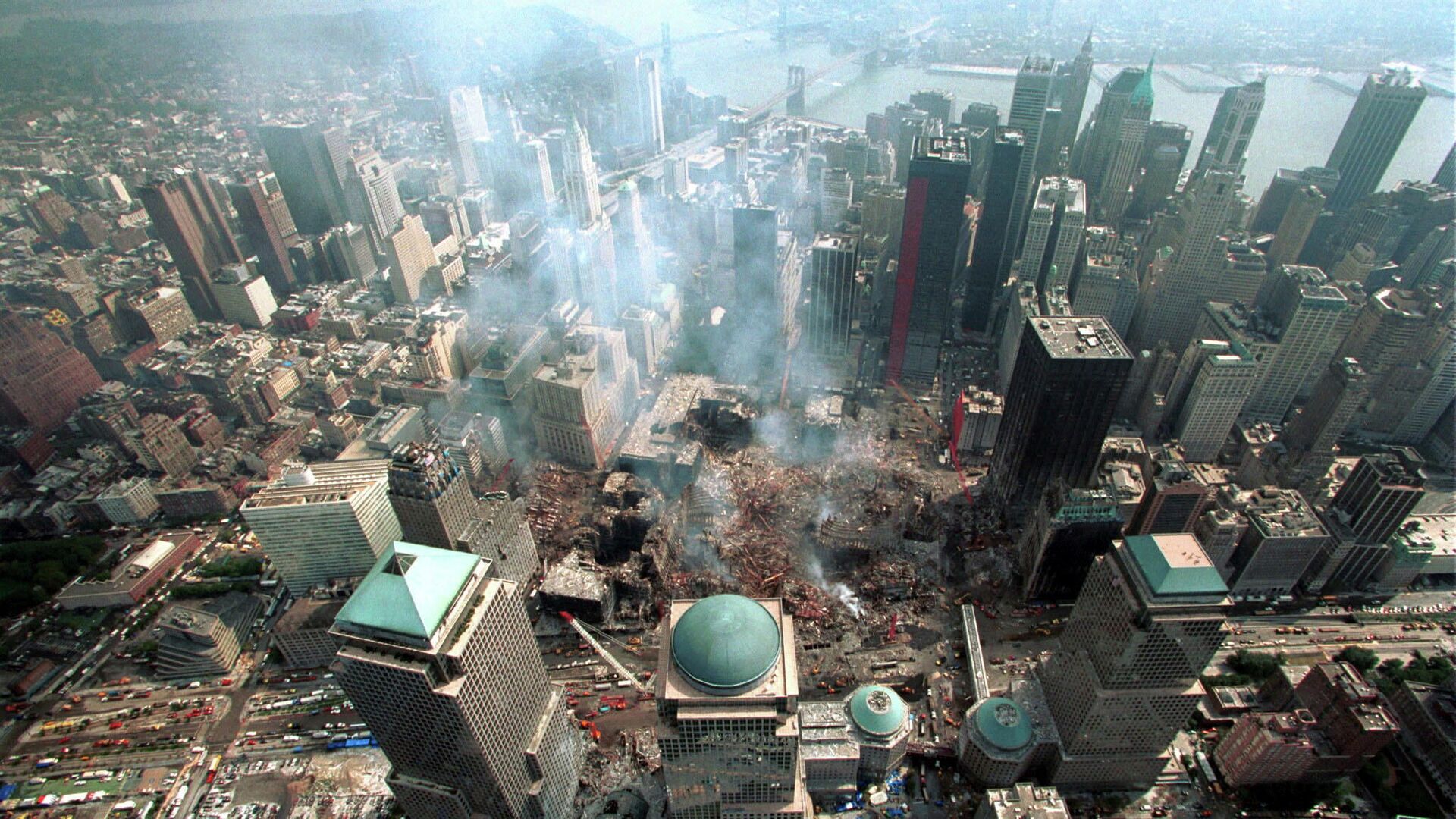 На месте теракта 11 сентября 2001 в Нью-Йорке - РИА Новости, 1920, 11.09.2021