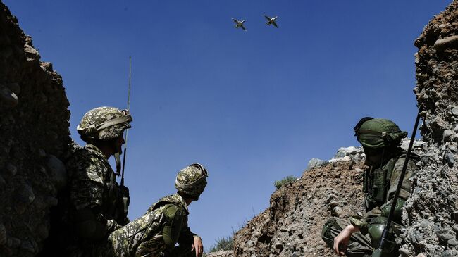Военнослужащие в Киргизии