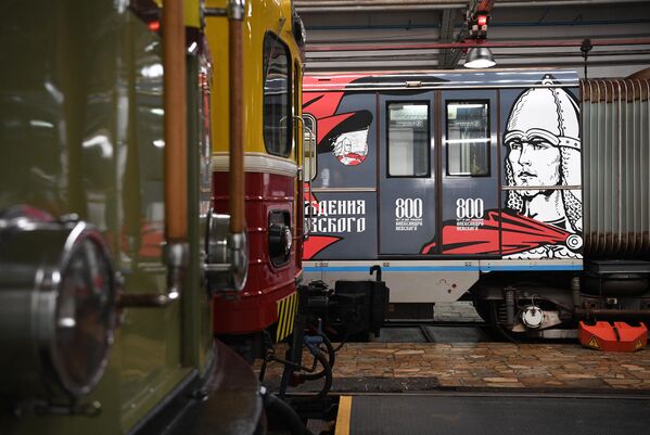 Запуск тематического поезда, посвященного 800-летию со дня рождения князя Александра Невского