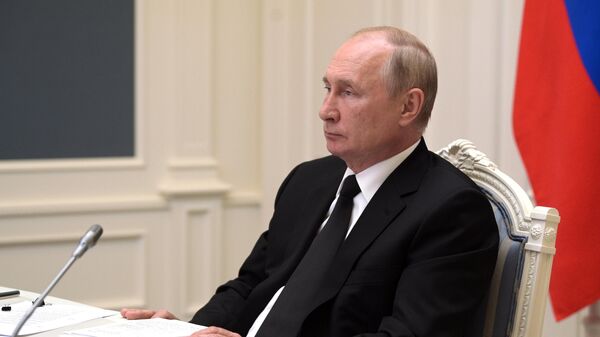 Президент РФ Владимир Путин принимает участие в XIII саммите БРИКС в режиме видеоконференции