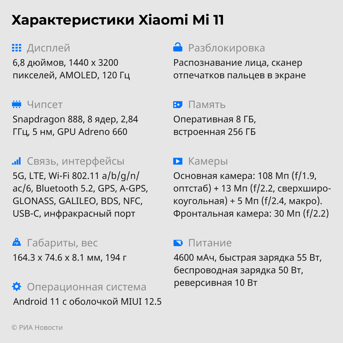 Обзор Xiaomi Mi 11: cмартфон из Китая по цене iPhone - РИА Новости,  14.09.2021