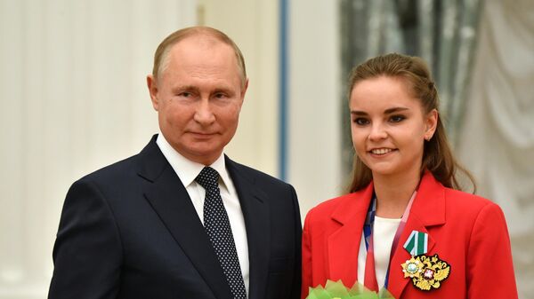 Владимир Путин и Дина Аверина