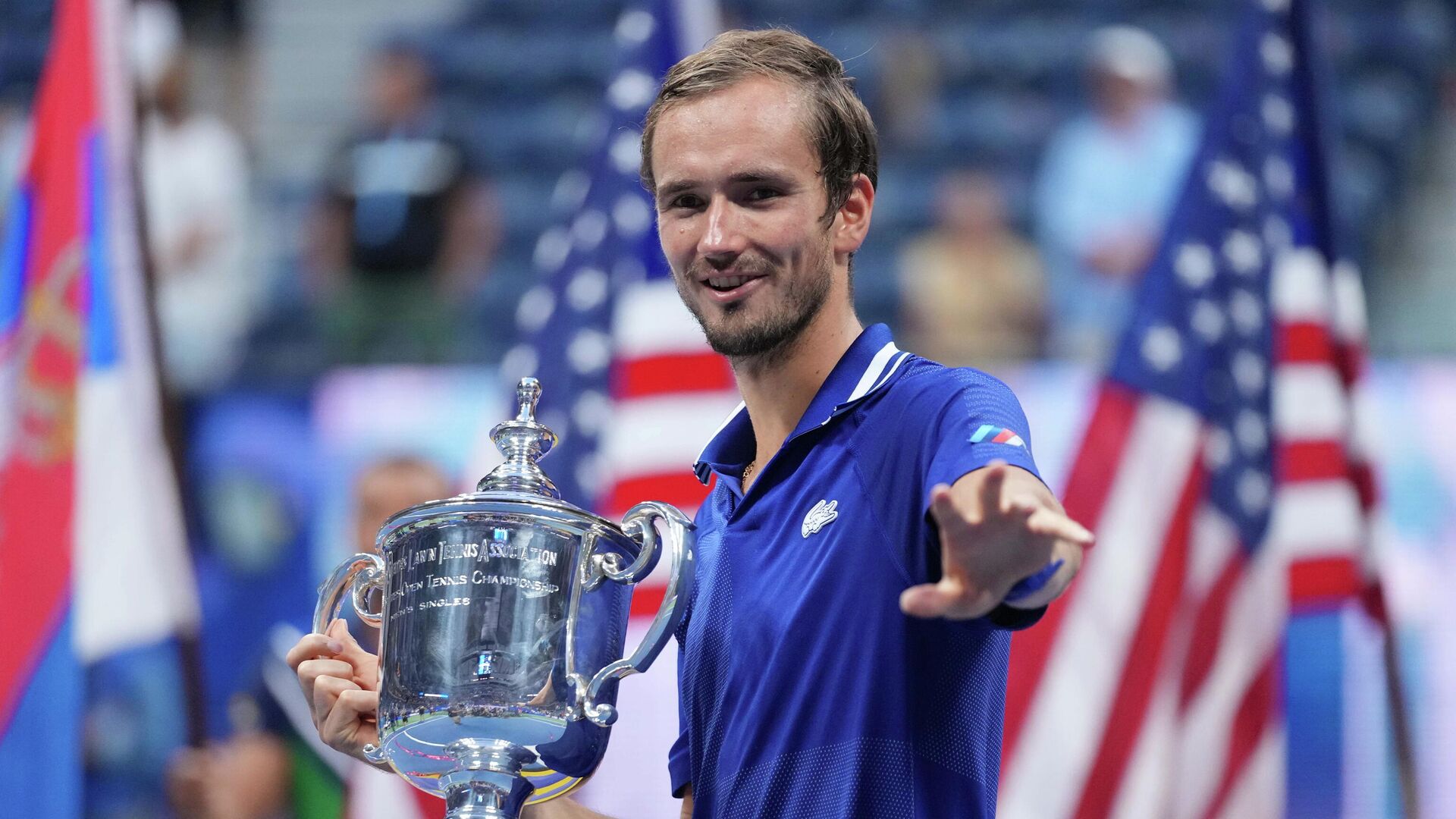 Российский теннисист Даниил Медведев - победитель US Open. - РИА Новости, 1920, 13.09.2021