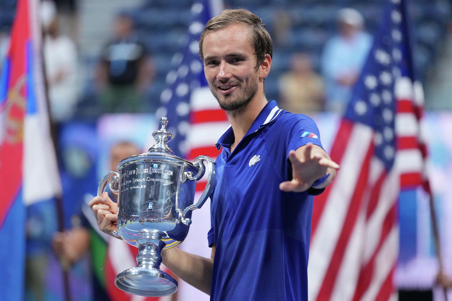 Российский теннисист Даниил Медведев - победитель US Open. - РИА Новости, 1920, 13.09.2021