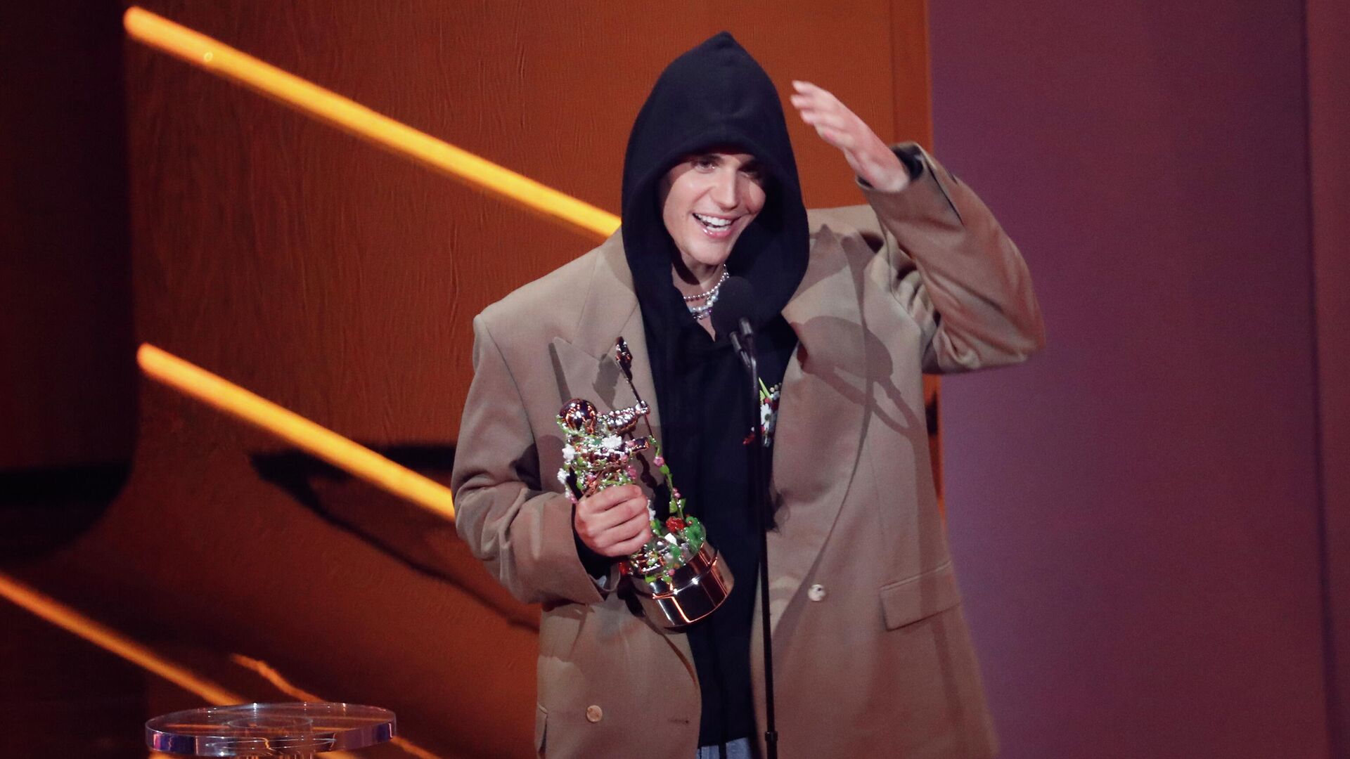 Джастин Бибер на премии MTV Video Music Awards - РИА Новости, 1920, 13.09.2021