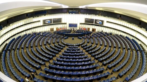 Зал заседания Европейского парламента в Страсбурге