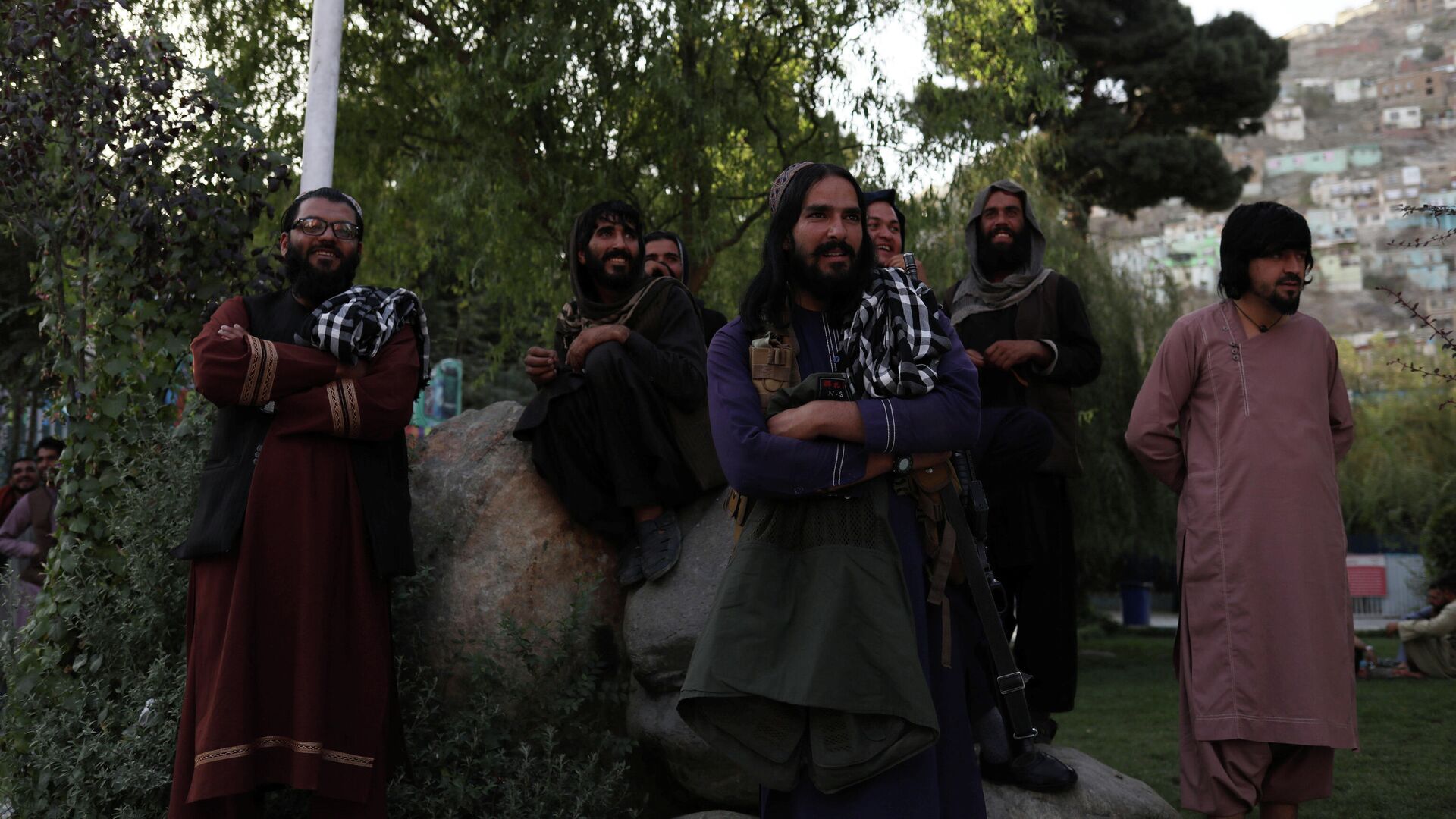 Талибы* в парке развлечений в Кабуле - РИА Новости, 1920, 24.09.2021