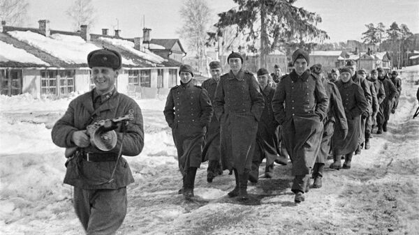 Пленные немцы под Москвой. Декабрь 1941 год