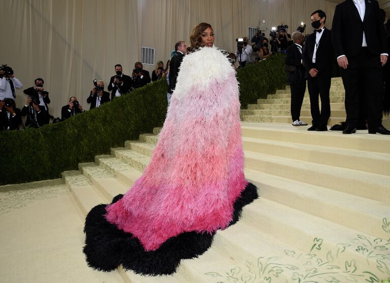 Серена Уильямс на балу Института костюма Met Gala в Нью-Йорке