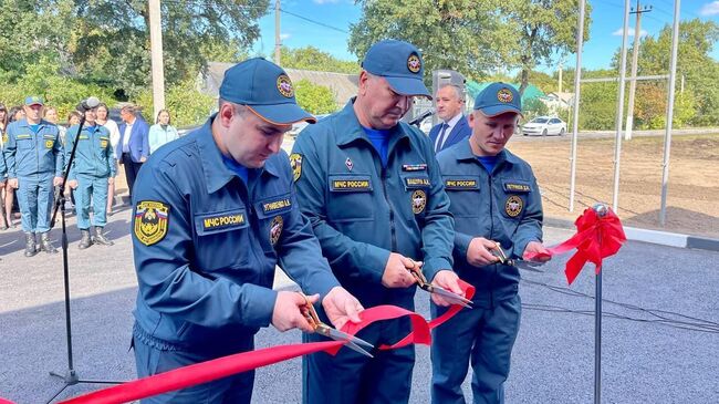 Открытие новой пожарно-спасательной части в Белгородской области