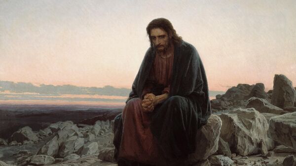 Иван Крамской, Христос в пустыне, 1872