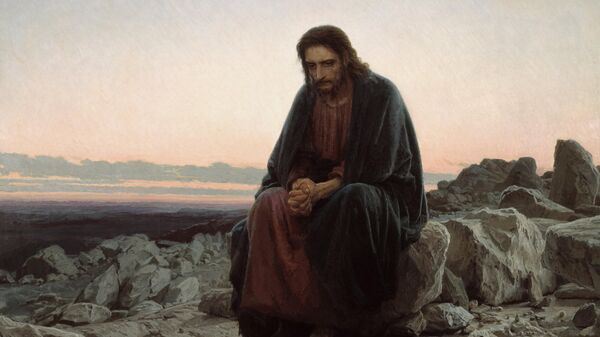 Иван Крамской, Христос в пустыне, 1872