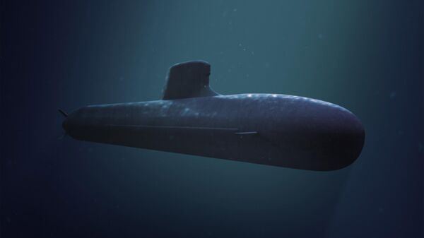 Компьютерная модель подводной лодки для австралийского флота, разработанная французской Naval Group