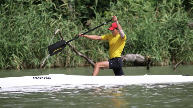 Тренировка сборной России по гребле на байдарках и каноэ