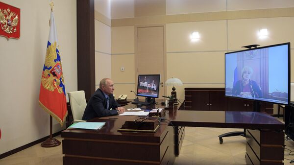 LIVE: Владимир Путин проводит онлайн встречу с главой ЦИК России Эллой Памфиловой
