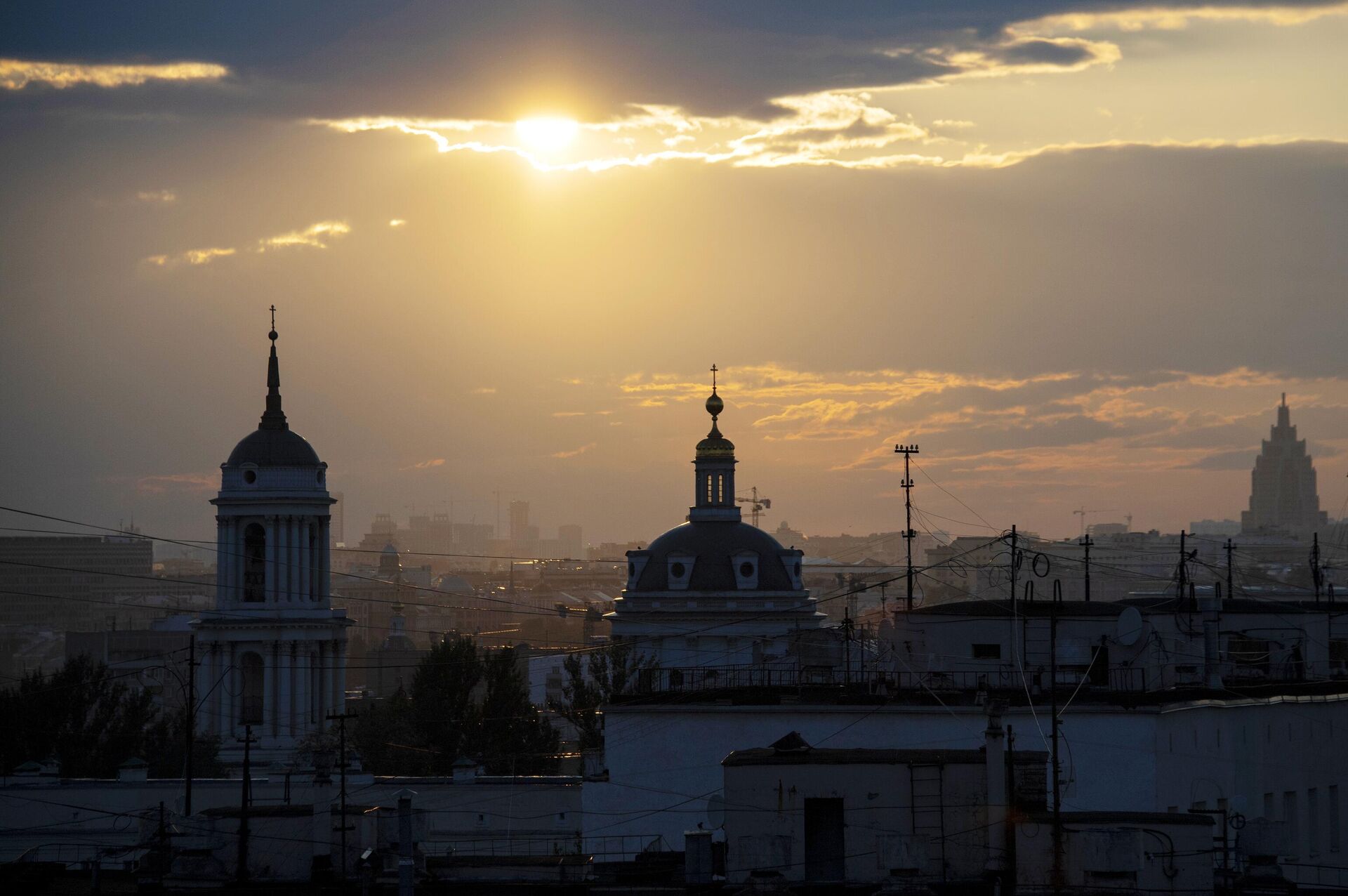 Окрестности Москвы со стороны Московского храма Мартина Исповедника на Таганке - РИА Новости, 1920, 20.09.2021