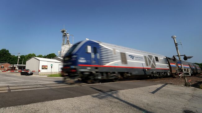 Пассажирский поезд Amtrak