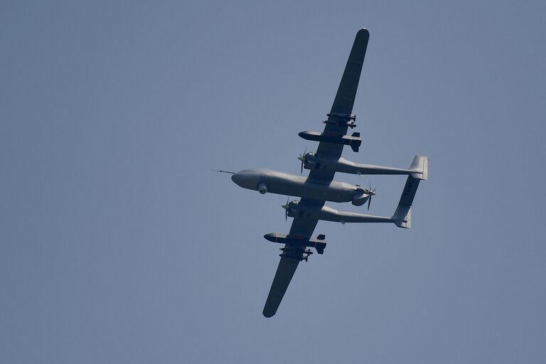 Военный беспилотный летательный аппарат Tengdun TB-001 на выставке Airshow China в Чжухае