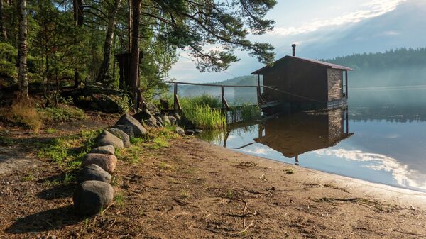 Домик на Ладожском озере в Карелии