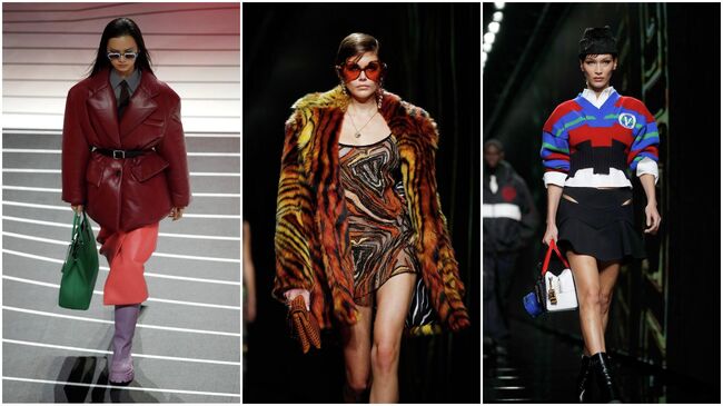 Коллекции Prada и Versace