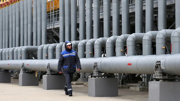Компрессорная станция Русская, входящая в систему газопроводов для обеспечения поставок газа для Турецкого потока