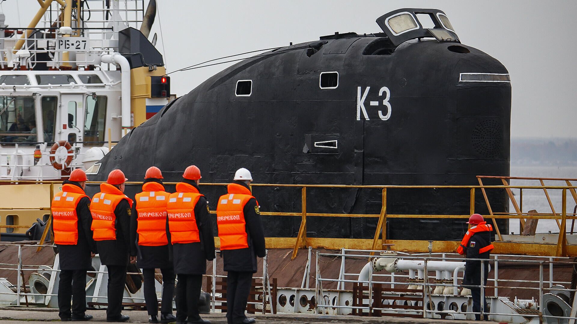 Атомная подводная лодка К-3 Ленинский комсомол в доках Музея военно-морской славы в Кронштадте - РИА Новости, 1920, 17.05.2022