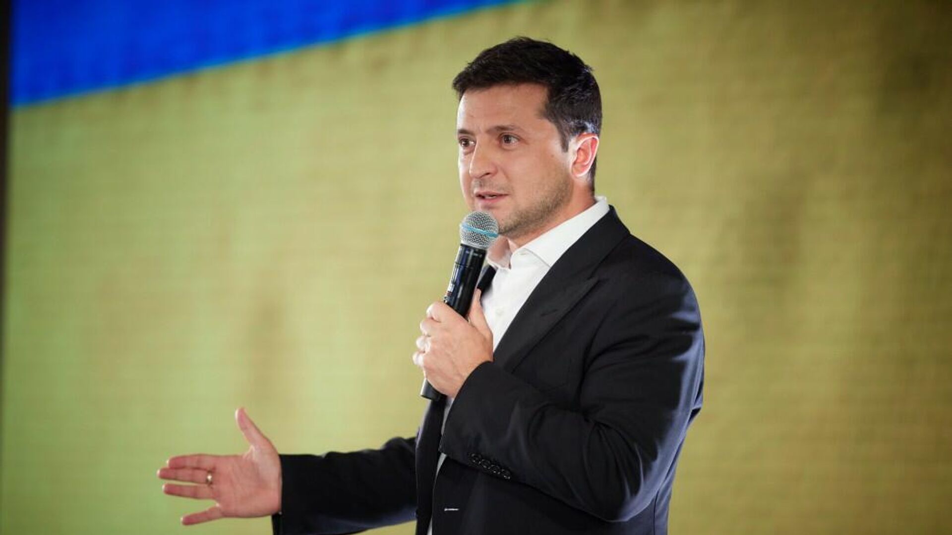 President of Ukraine Volodymyr Zelensky during a meeting with deputies of the Servant of the People party in the Lviv region - 1920, 19.01.2022