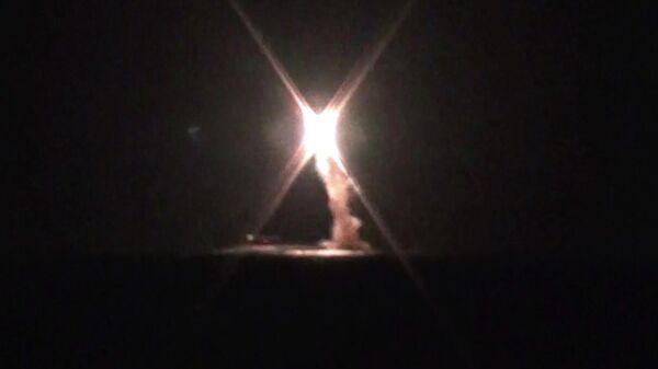 Запуск гиперзвуковой ракеты Циркон с атомной подводной лодки Северодвинск. Кадр видео