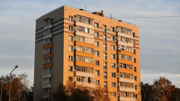 Жилой многоэтажный дом в районе Капотня в Москве