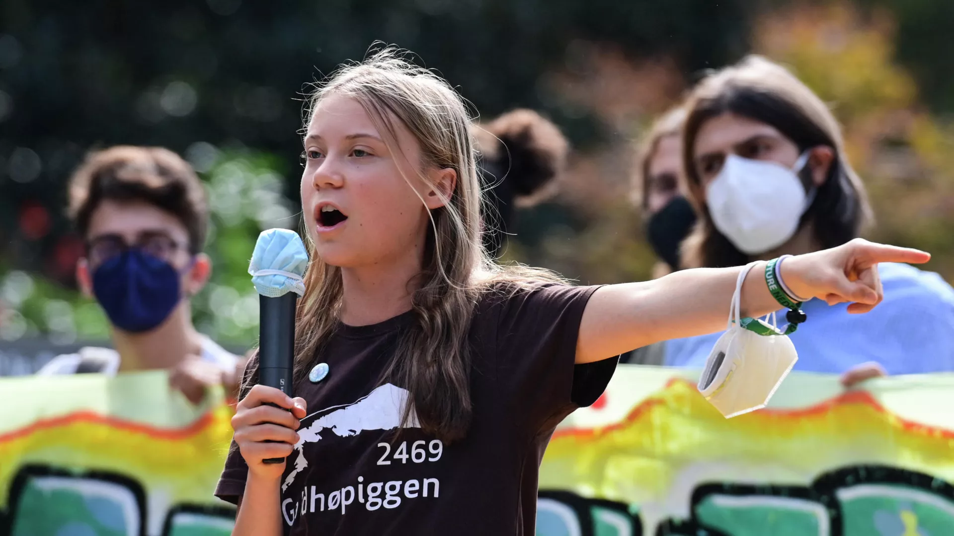 Шведская климатическая активистка Грета Тунберг выступает во время студенческой забастовки - РИА Новости, 1920, 07.10.2021