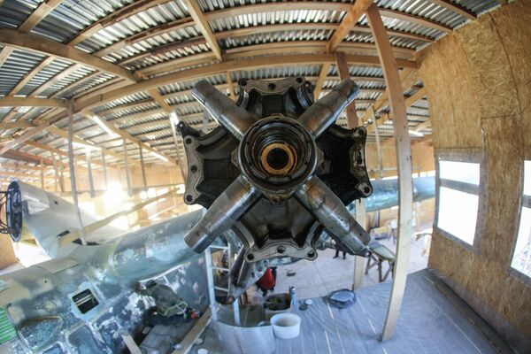 Реставрация гидросамолета Бе-6 ПЛО на острове Большой Грязный в Кольском заливе Мурманской области