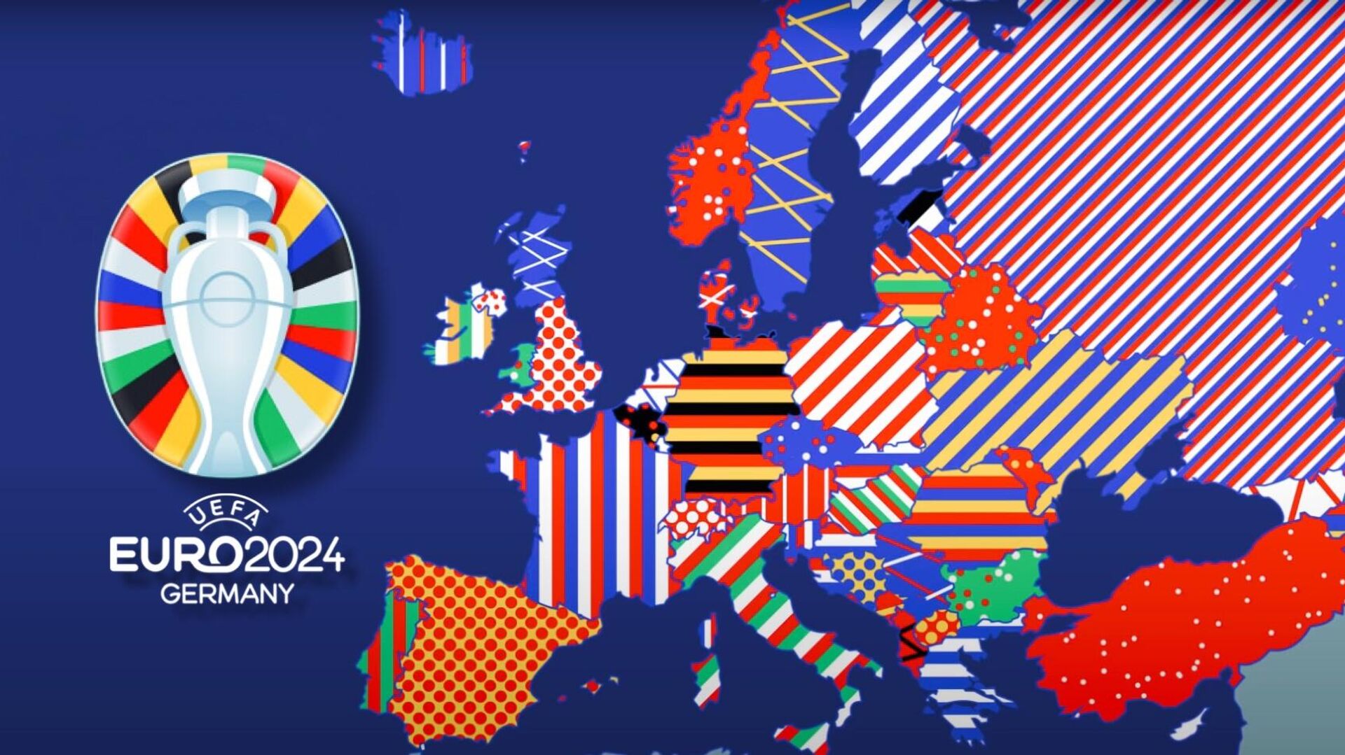 Карта Европы / Логотип Евро 2024 - РИА Новости, 1920, 23.03.2023