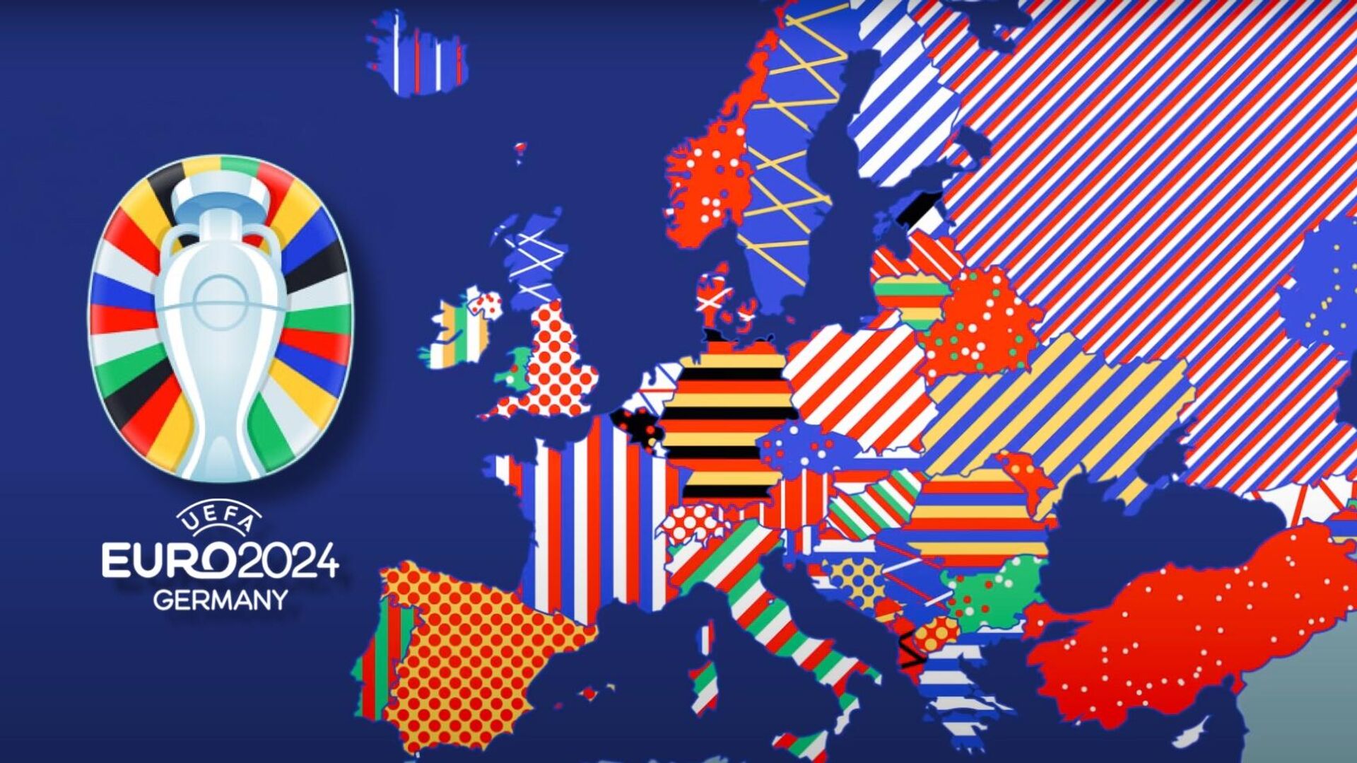 Карта Европы / Логотип Евро 2024 - РИА Новости, 1920, 07.10.2021