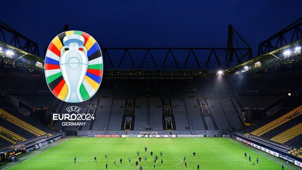 Стадион дортмундской Боруссии Сигнал Идуна Парк / Лого Евро 2024