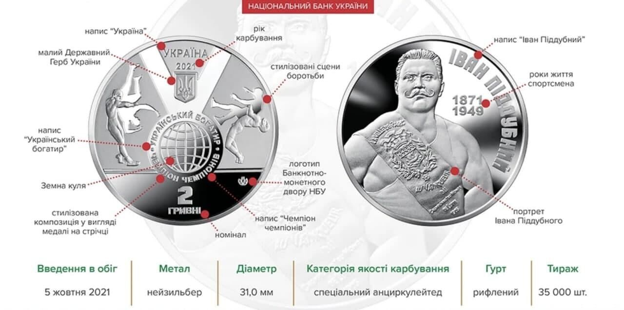 Иван Поддубный на сувенирной монете - РИА Новости, 1920, 08.10.2021