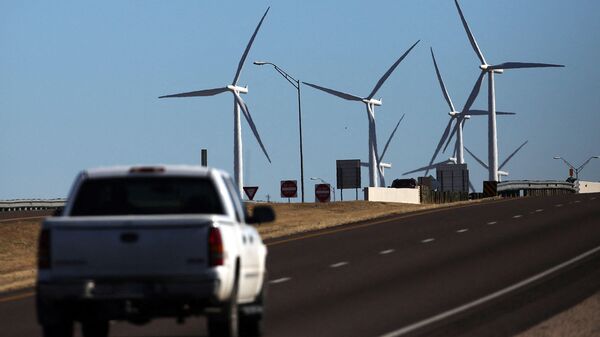 Ветряная электростанция в Колорадо-Сити, США