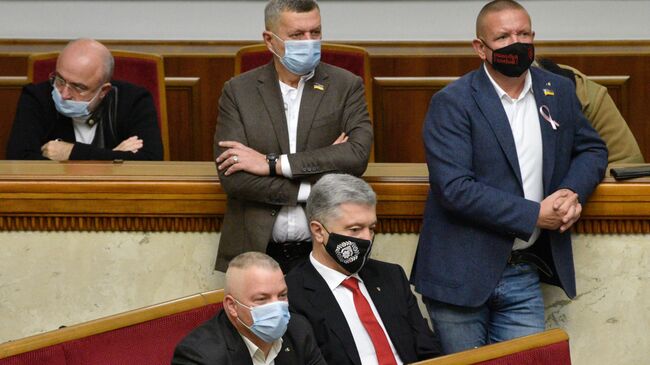 Экс-президент Украины, депутат Верховной рады Украины Петр Порошенко, лидер партии Европейская солидарность  
