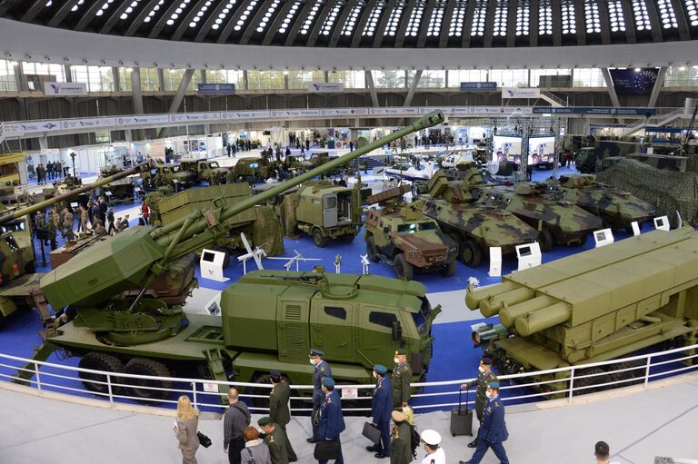 Военная техника на международной выставке вооружения и военной техники PARTNER-2021 в Белграде