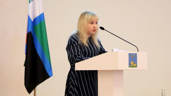 Павлова Ольга на заседании Белгородской областной думы