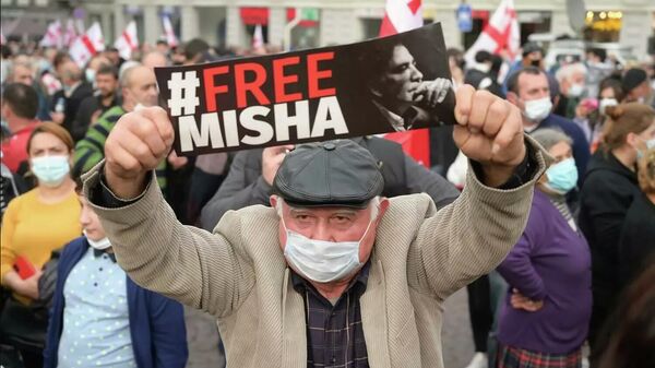 Митинг с требованием освободить Михаила Саакашвили