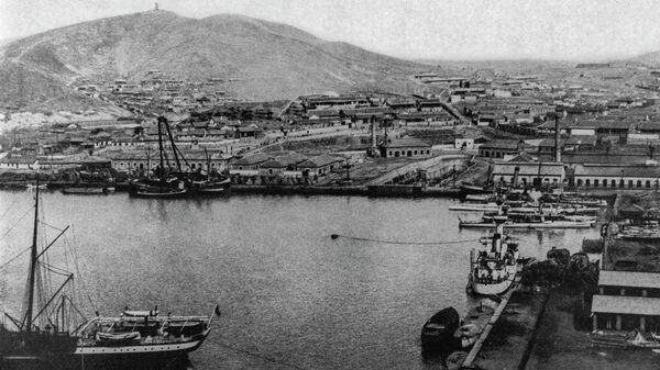 Вид на Порт-Артур. 1900-1901 гг.