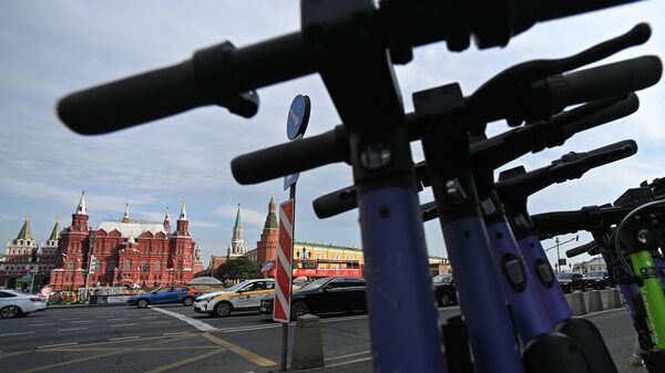 Стойка проката электросамокатов в Москве