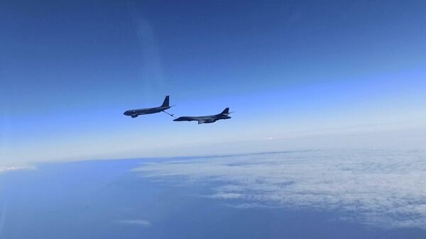 Бомбардировщики США над Черным морем. Кадр видео