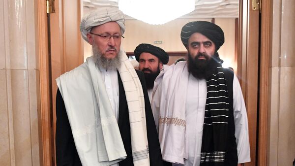 Представители политического совета движения Талибан* 