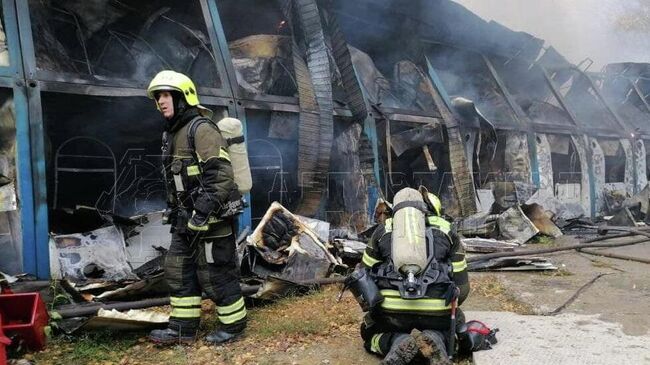 Пожар в новой Москве