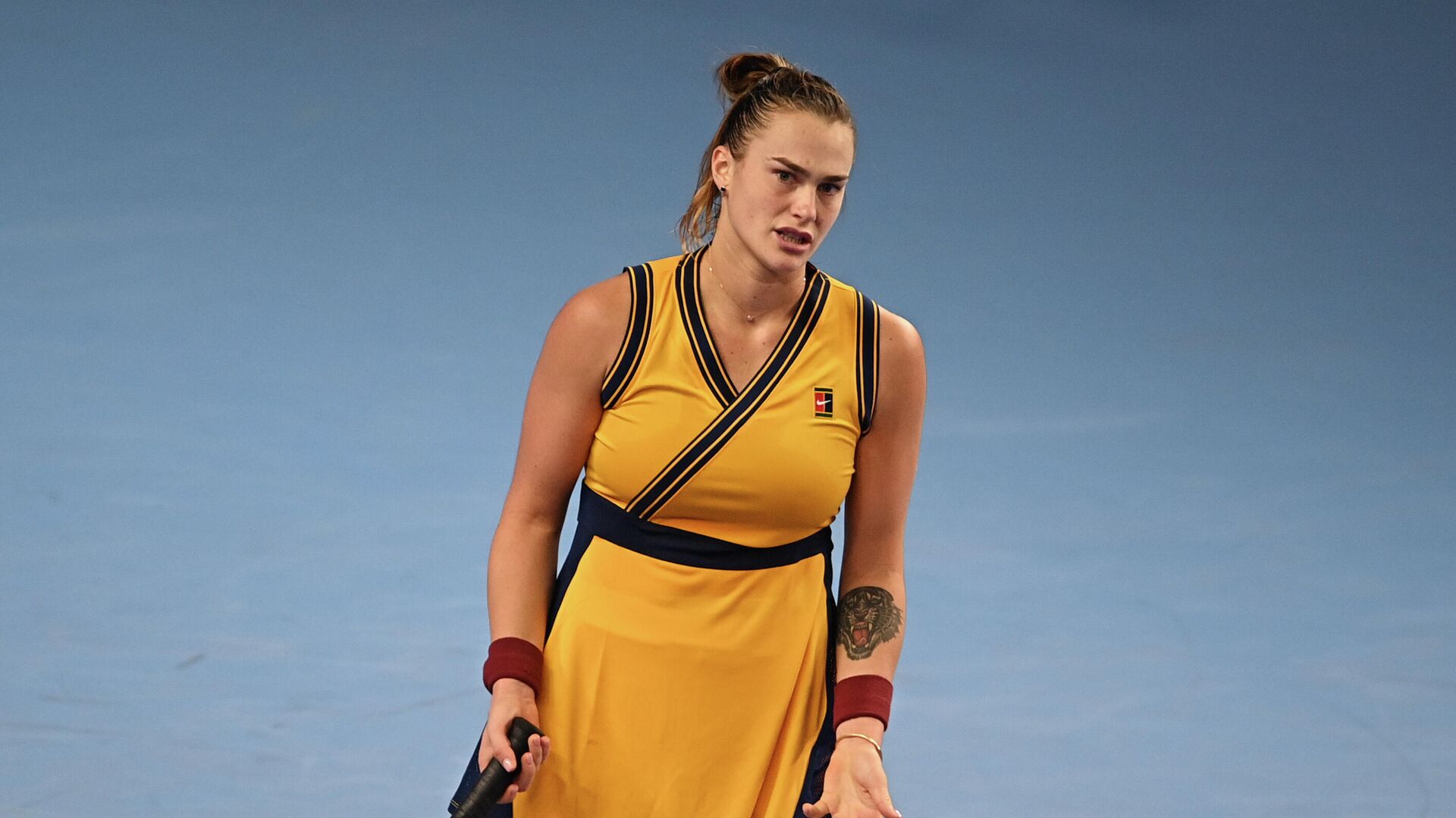 Соболенко в трех сетах одолела Сандерс в матче Australian Open и вышла во второй круг