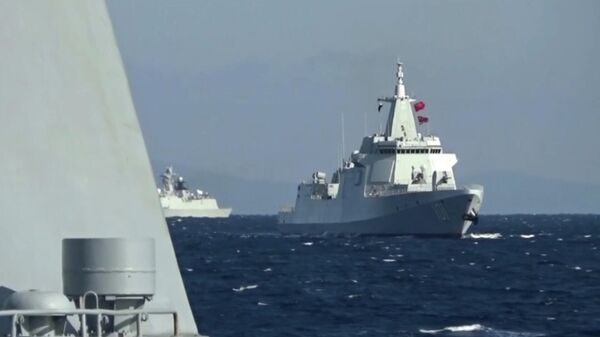 Cовместное патрулирование боевых кораблей России и Китая в Тихом океане